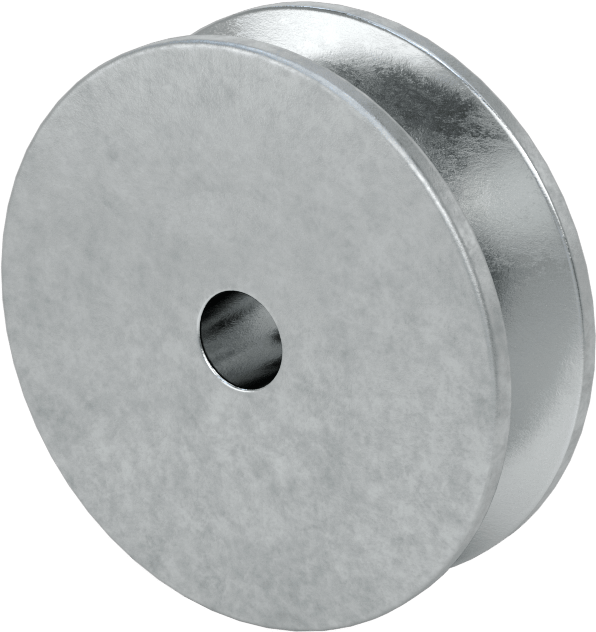 Tahrik Kasnağı, 4 L için, A V-Kayışları, 2.25" OD, 3/8" Mil Çapı