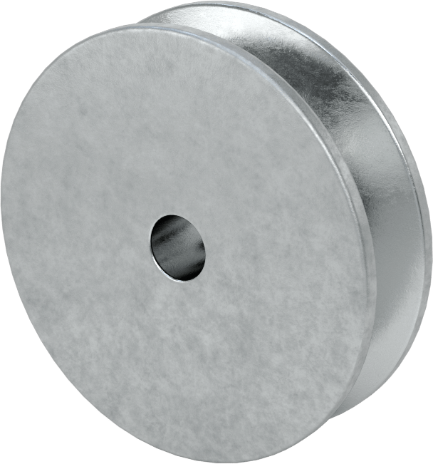 Tahrik Kasnağı, 4 L için, A V-Kayışları, 2.5" OD, 3/8" Mil Çapı