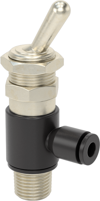 Hava Yön Kontrol Vanası, 1/8 NPT Erkek x 5/32" Push-to-Connect Dişi