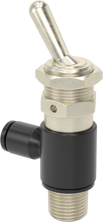 Hava Yön Kontrol Vanası, 1/8 NPT Erkek x 5/32" Push-to-Connect Dişi