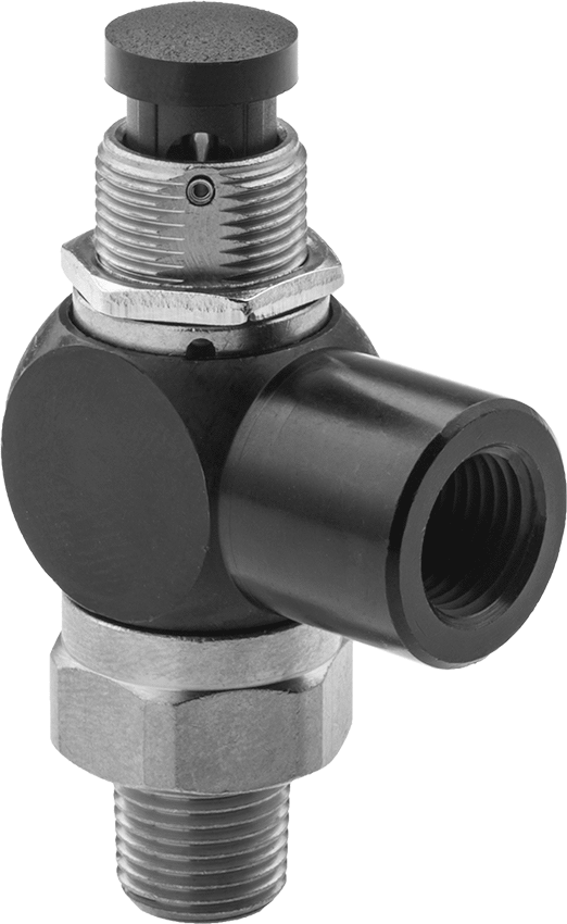 Hava Yön Kontrol Vanası, Yaylı Geri Dönüş ile, 1/8 NPT Erkek x 1/8 NPT Dişi