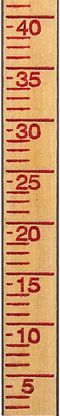 55 Galonluk Varil Çubuk Ölçer, İnç/Litre, Alttan Üste Okuma, 36" Uzunluk