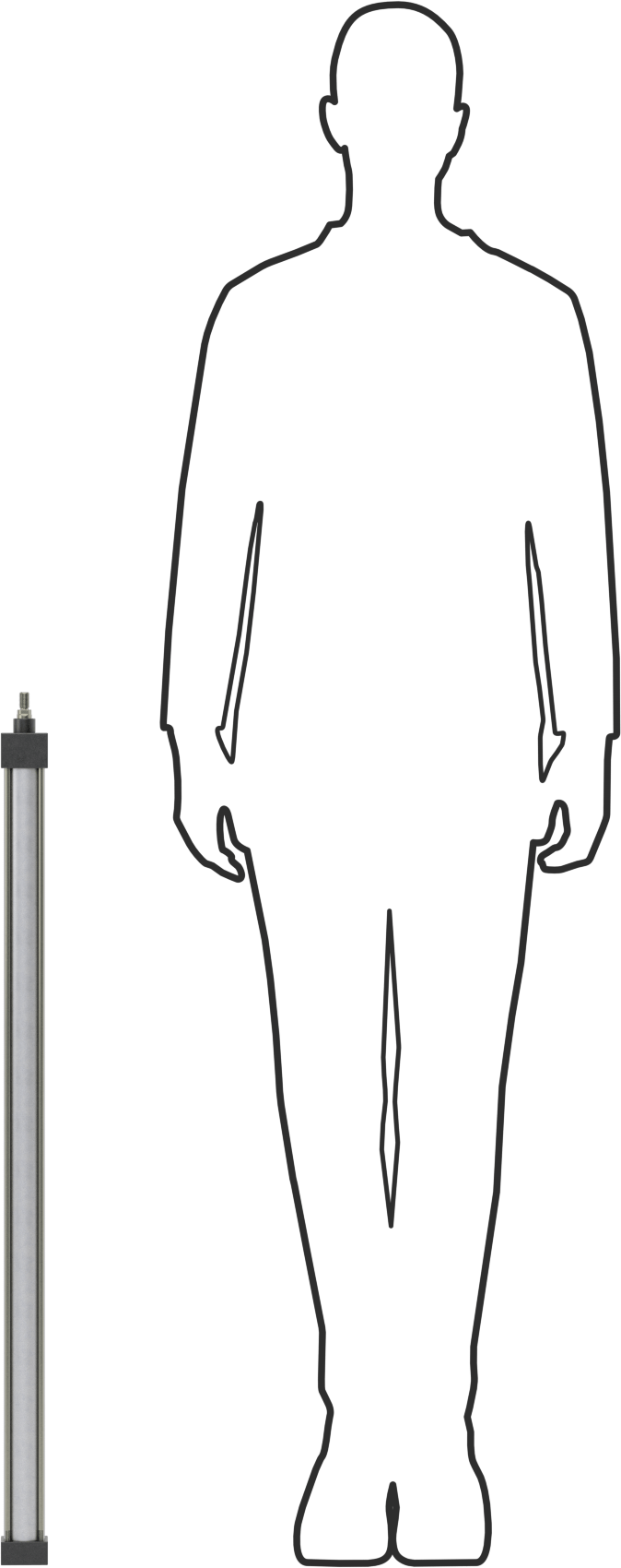 Yastıklı NFPA Bağlantı Çubuğu Hava Silindiri, Sensör Hazır, 1-1/2" Delik Çapı, 32" Strok Uzunluğu