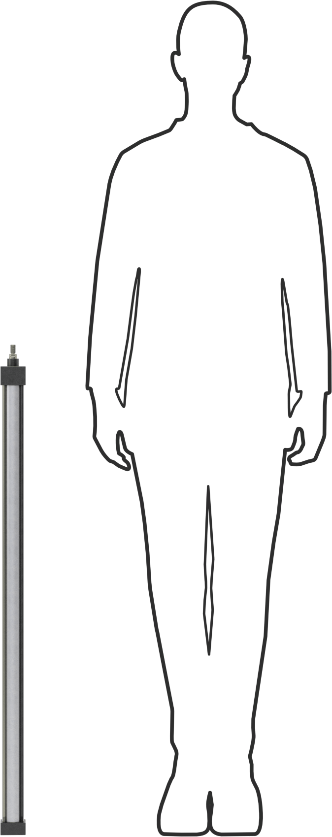 Yastıklı NFPA Bağlantı Çubuğu Hava Silindiri, Sensör Hazır, 1-1/2" Delik Çapı, 34" Strok Uzunluğu