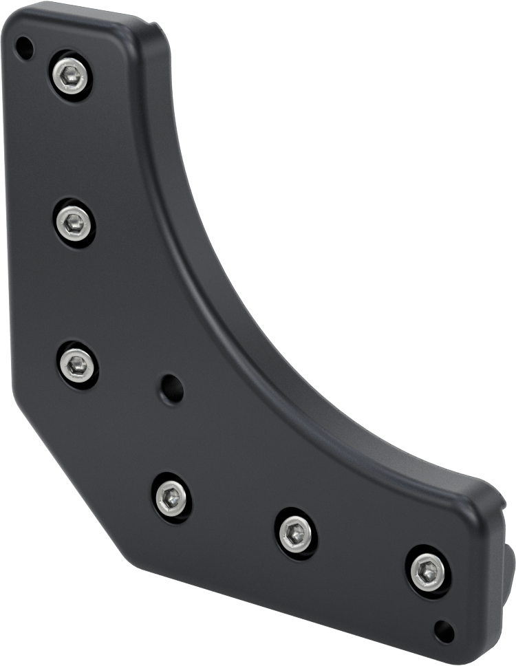 Ağır Hizmet Tipi Kilitli Yivli Bağlantı Parçası, 40 mm Yüksek Ray için 90 Derece Yüzey Braketi, 5-1/2" Uzunluk