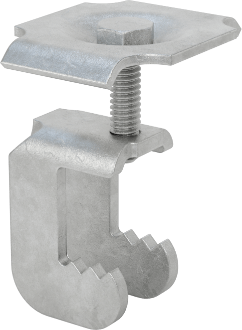 Metal Çubuk Izgara Klipsi, 1-1/4" Yükseklikli Yatak Çubuğu için C Klipsi, Galvanizli Çelik