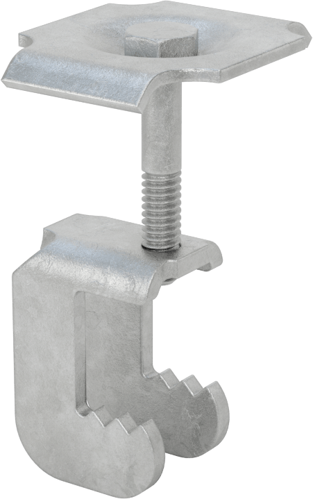 Metal Çubuk Izgara Klipsi, 1-3/4" Yükseklikli Yatak Çubuğu için C-Klips, Galvanizli Çelik