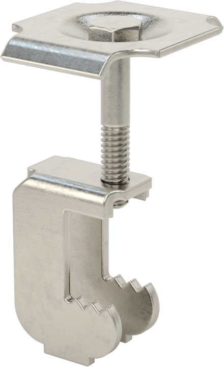 Metal Çubuk Izgara Klipsi, 1-3/4" Yükseklikli Yatak Çubuğu için C-Klips, 316 Paslanmaz Çelik
