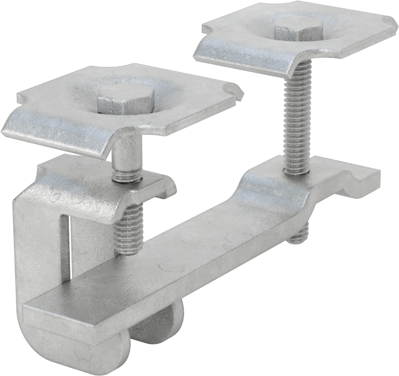 Metal Çubuk Izgara Klipsi, Konektör, 1-1/2" Yükseklikli Yatak Çubuğu için, Galvanizli Çelik