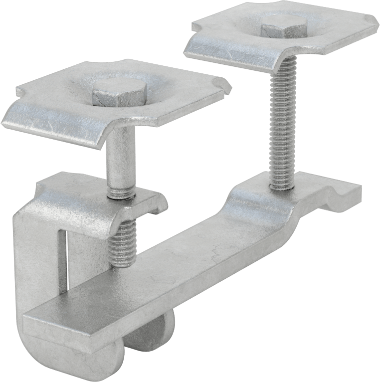 Metal Çubuk Izgara Klipsi, Konektör, 1-3/4" Yüksek Yatak Çubuğu için, Galvanizli Çelik