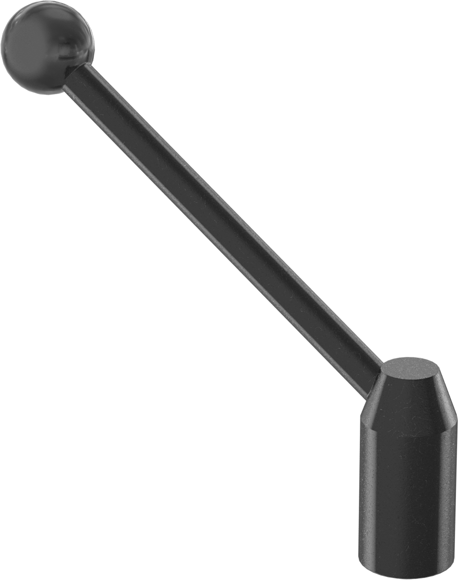 Çelik Ayarlanabilir Tutamak, 1/2"-13 Dişli Delik ile, 4-1/16" Çıkıntı