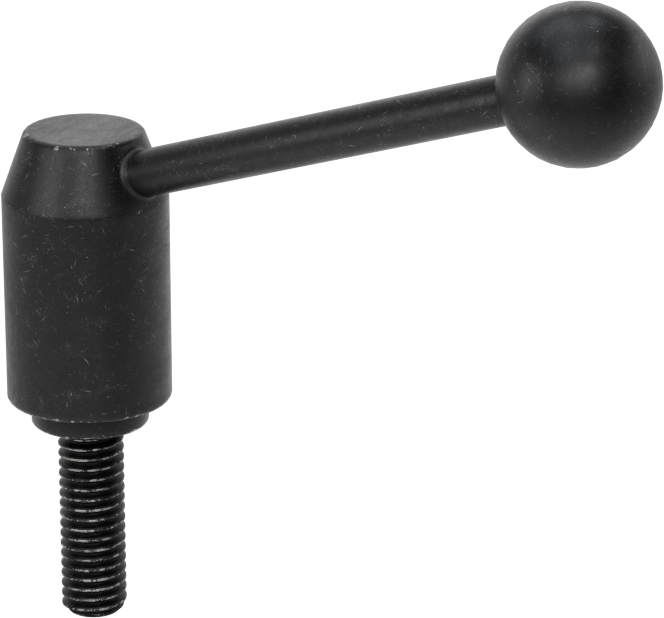 Çelik Ayarlanabilir Tutamak, 3/8“-16 Dişli 1-3/16” Uzun Saplamalı, 2-15/16" Çıkıntı