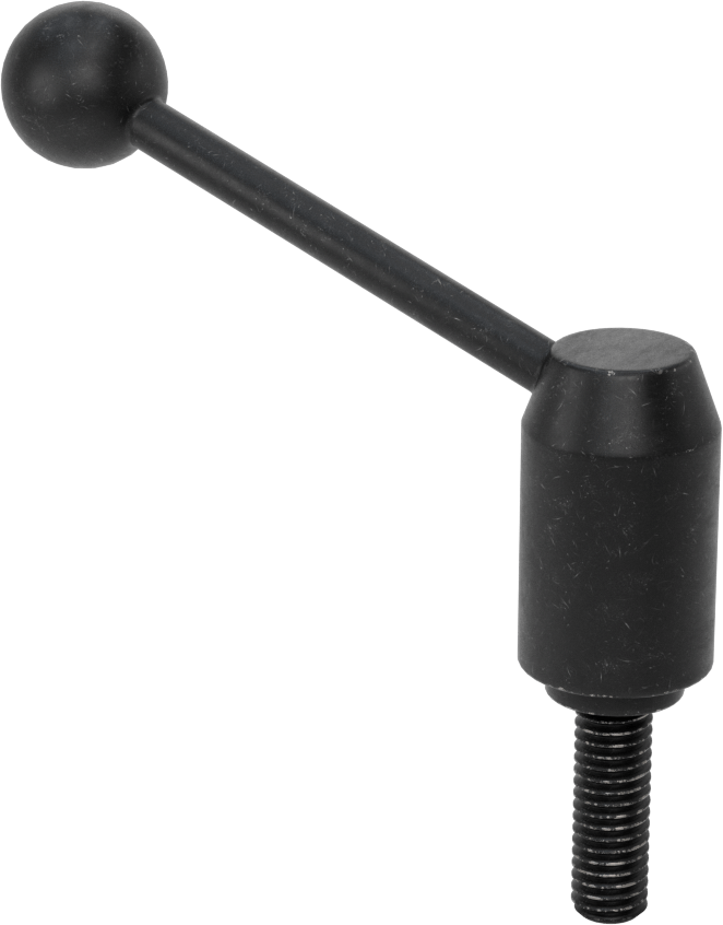 Çelik Ayarlanabilir Tutamak, 3/8“-16 Dişli 1-3/16” Uzun Saplamalı, 2-15/16" Çıkıntı