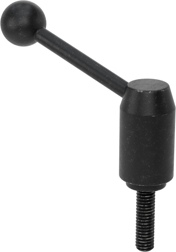 Çelik Ayarlanabilir Tutamak, 5/16“-18 Dişli 1-3/16” Uzunlukta Saplama, 2-3/4" Çıkıntı