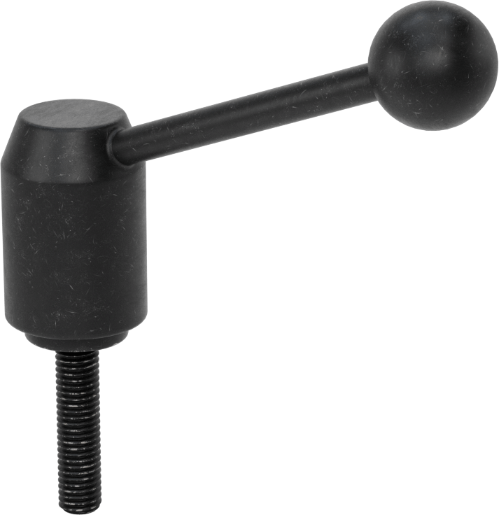 Çelik Ayarlanabilir Tutamak, 1/2“-13 Dişli 2-3/16” Uzunlukta Saplama, 4-5/8" Çıkıntı