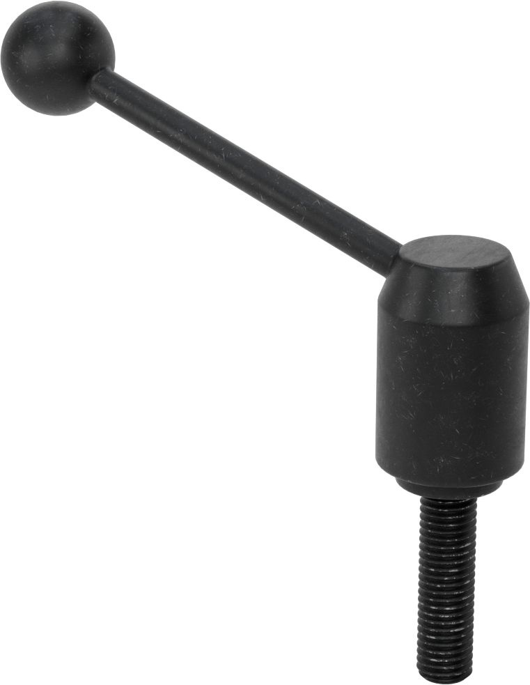 Çelik Ayarlanabilir Tutamak, 5/8“-11 Dişli 2-3/8” Uzunlukta Saplamalı, 4-5/8" Çıkıntı