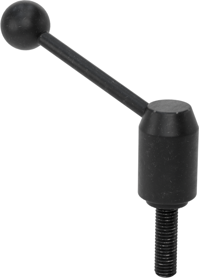 Çelik Ayarlanabilir Tutamak, 1/2“-13 Dişli 1-3/4” Uzunlukta Saplama ile, 4" Çıkıntı
