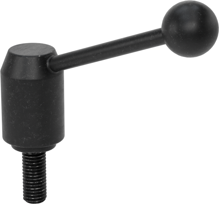 Çelik Ayarlanabilir Tutamak, 5/8“-11 Dişli 1-9/16” Uzunlukta Saplama ile, 4-5/8" Çıkıntı