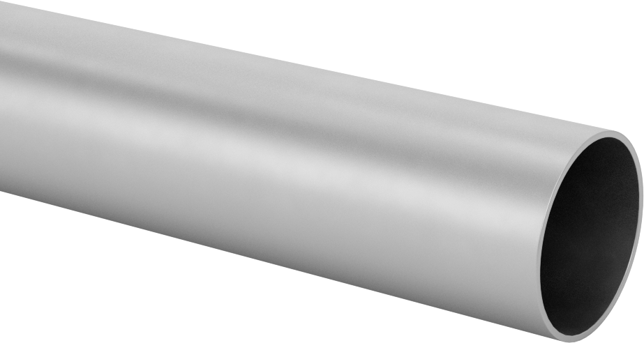 Eloksallı Mimari 6063 Alüminyum Yuvarlak Boru, Teleskopik, 1-3/8" OD, 0,038" Duvar Kalınlığı