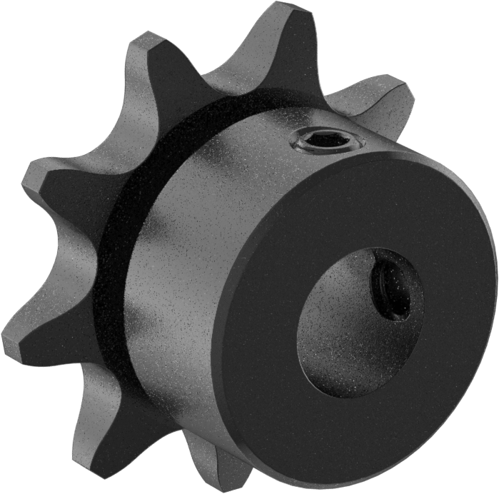 Çelik Tek Sıralı Dişli, ANSI 41 Makaralı Zincir ve 1/2" Mil Çapı için, 9 Diş