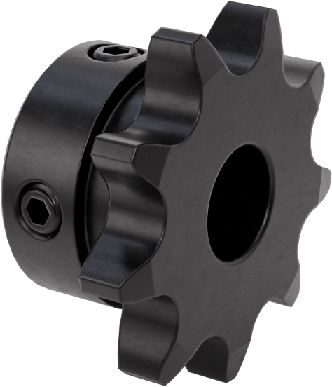 Çelik Tek Sıralı Dişli, ANSI 40 Makaralı Zincir ve 1/2" Mil Çapı için, 9 Diş