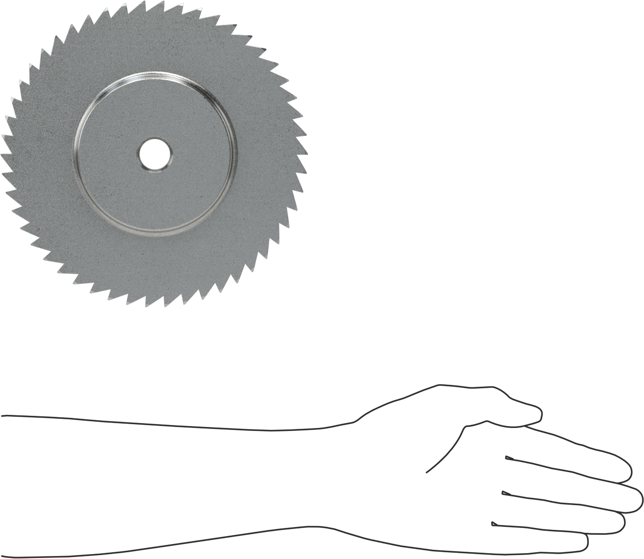 Metal Cırcır Dişlisi, 25 mm Yüz Genişliği, 50 Diş, 43 mm Toplam Genişlik