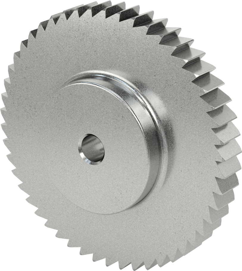 Metal Cırcır Dişlisi, 25 mm Yüz Genişliği, 50 Diş, 43 mm Toplam Genişlik