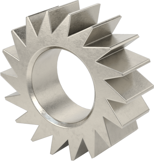 Metal Cırcır Dişlisi, 1/4" Yüz Genişliği, 18 Diş