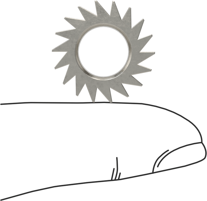 Metal Cırcır Dişlisi, 1/4" Yüz Genişliği, 18 Diş