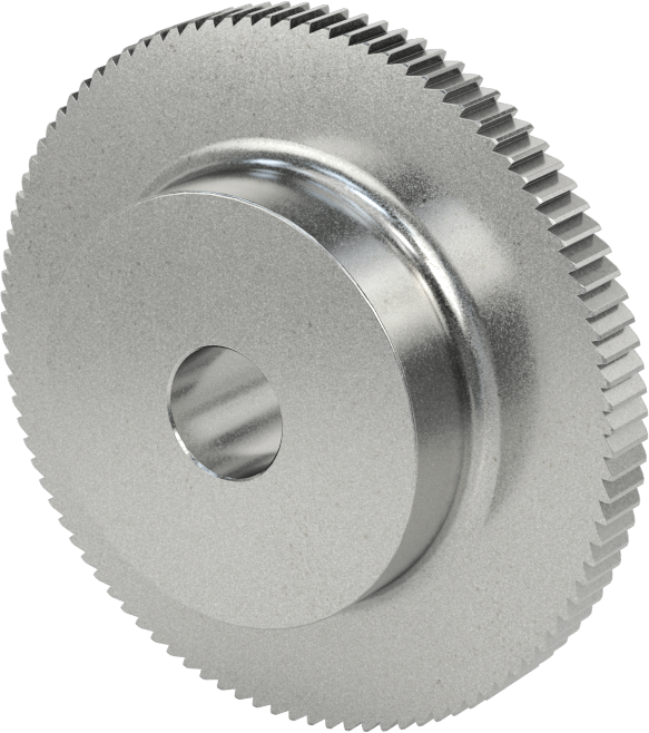 Metal Cırcır Dişlisi, 6 mm Yüz Genişliği, 100 Diş, 16 mm Toplam Genişlik