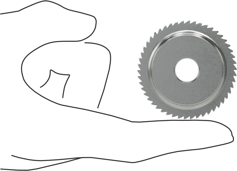 Metal Cırcır Dişlisi, 12 mm Yüz Genişliği, 50 Diş, 24 mm Toplam Genişlik