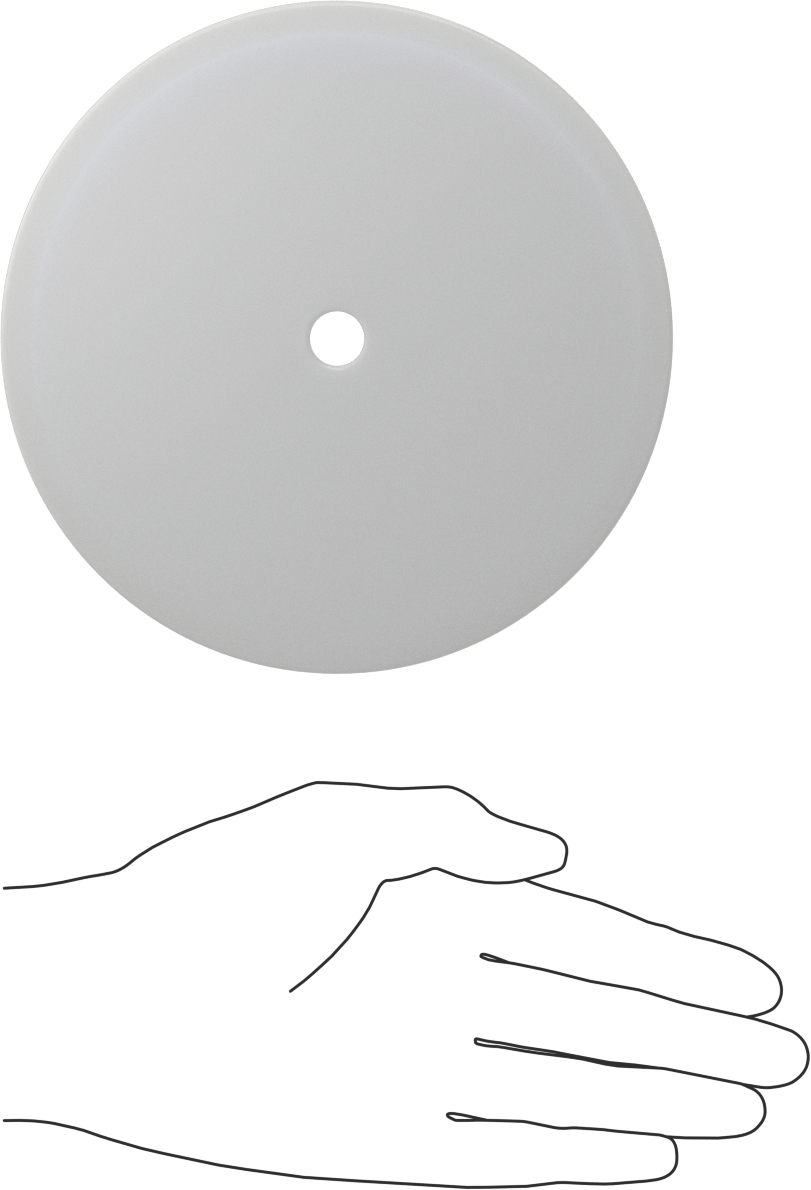Pulley, for 1/2" Diameter Round Belt, 6" OD