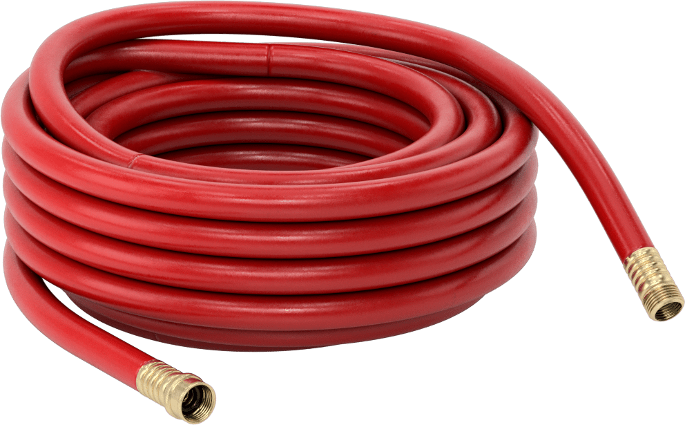 Sıcak Su için Bahçe Hortumu, Pirinç GHT Bağlantı Elemanları ile, 5/8" ID, 1" OD, 50 Fit Uzunluk