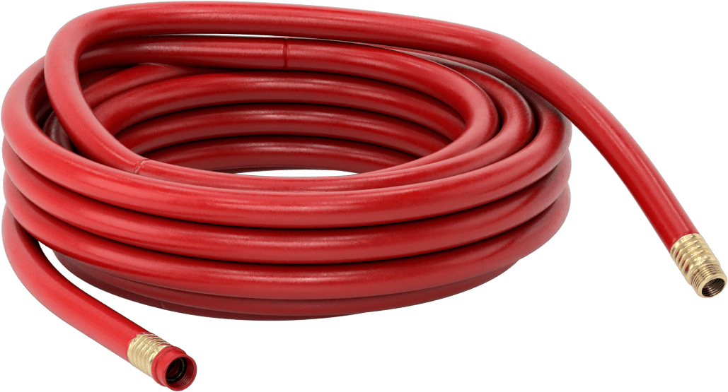Sıcak Su için Bahçe Hortumu, Pirinç GHT Bağlantı Elemanları ile, 3/4" ID, 1-1/8" OD, 50 Fit Uzunluk
