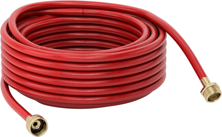Sıcak Su için Bahçe Hortumu, Pirinç GHT Bağlantı Elemanları ile, 1/4" ID, 1/2" OD, 50 Fit Uzunluk