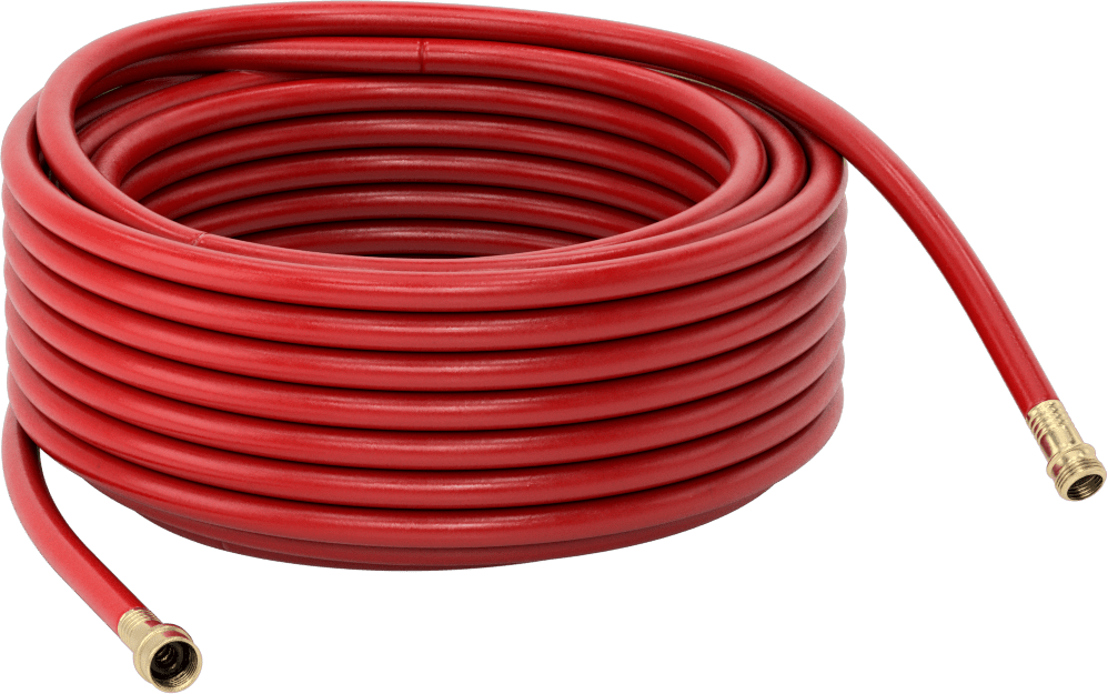 Sıcak Su için Bahçe Hortumu, Pirinç GHT Bağlantı Elemanları ile, 1/2" ID, 13/16" OD, 100 Fit Uzunluk