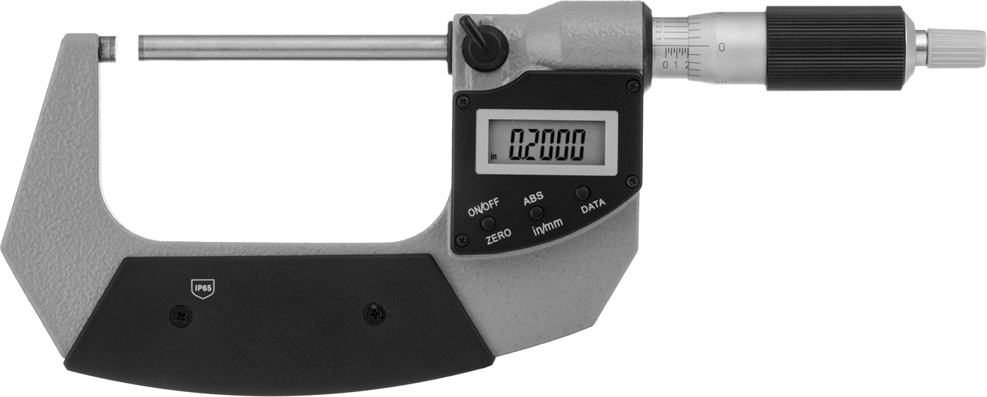Soğutma Sıvısına Dayanıklı Elektronik Dış Mikrometre, 2“ ila 3” ve 50 mm ila 75 mm Ölçüm Aralığı