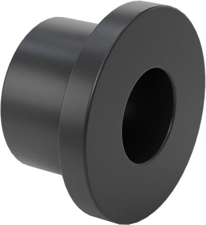 Kuru Çalışan MDS Dolgulu Naylon Manşon Rulman, 3/16" Mil Çapı için, 1/4" Uzunluk, 7/16" Flanş Dış Çapı