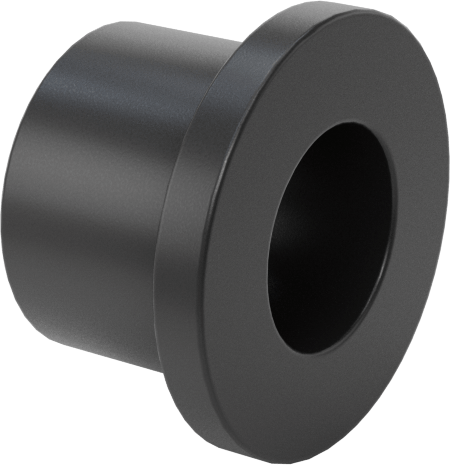 Kuru Çalışan MDS Dolgulu Naylon Manşon Rulman, 1/4" Mil Çapı için, 5/16" Uzunluk, 1/2" Flanş Dış Çapı