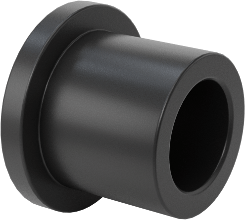 Kuru Çalışan MDS Dolgulu Naylon Manşon Rulman, 1/4" Mil Çapı için, 3/8" Uzunluk, 1/2" Flanş Dış Çapı
