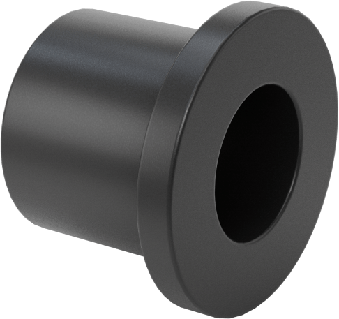 Kuru Çalışan MDS Dolgulu Naylon Manşon Rulman, 1/4" Mil Çapı için, 3/8" Uzunluk, 1/2" Flanş Dış Çapı