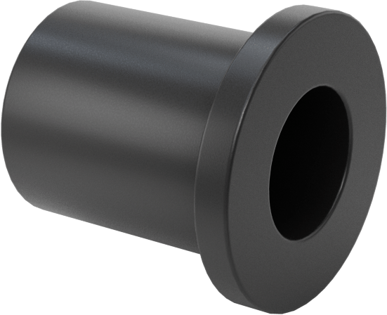 Kuru Çalışan MDS Dolgulu Naylon Manşon Rulman, 1/4" Mil Çapı için, 1/2" Uzunluk, 1/16" Flanş Kalınlığı
