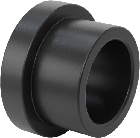 Kuru Çalışan MDS Dolgulu Naylon Manşon Rulman, 3/8" Mil Çapı, 3/8" Uzunluk, 1/8" Flanş Kalınlığı