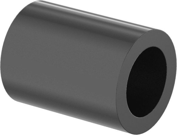 Kuru Çalışan MDS Dolgulu Naylon Manşon Rulman, 1/4“ Mil Çapı ve 3/8” Muhafaza İç Çapı için, 1/2" Uzunluk