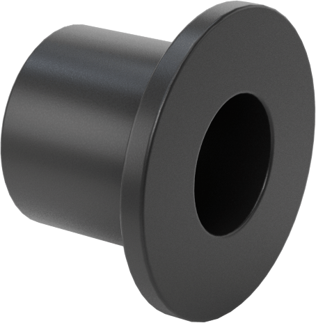 Kuru Çalışan MDS Dolgulu Naylon Manşon Rulman, 1/4" Mil Çapı için, 3/8" Uzunluk, 9/16" Flanş Dış Çapı