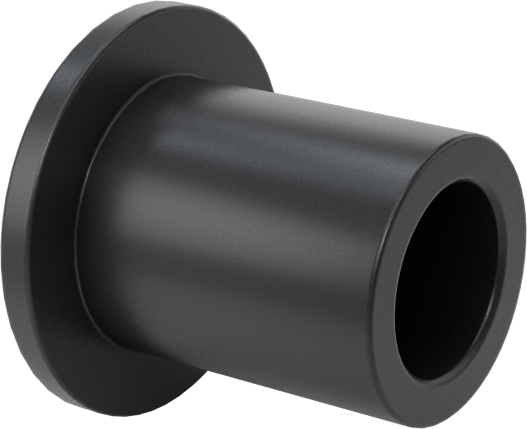 Kuru Çalışan MDS Dolgulu Naylon Manşon Rulman, 1/4" Mil Çapı için, 1/2" Uzunluk, 3/64" Flanş Kalınlığı