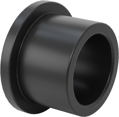 Kuru Çalışan MDS Dolgulu Naylon Manşon Rulman, 3/8" Mil Çapı, 3/8" Uzunluk, 1/16" Flanş Kalınlığı