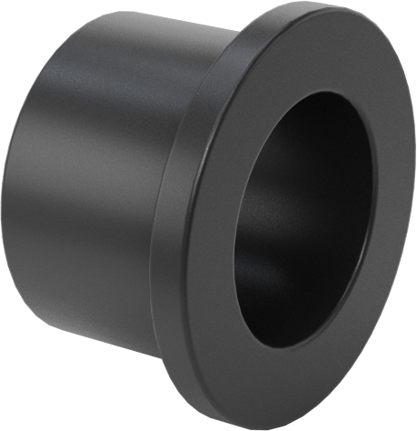 Kuru Çalışan MDS Dolgulu Naylon Manşon Rulman, 3/8" Mil Çapı, 3/8" Uzunluk, 1/16" Flanş Kalınlığı