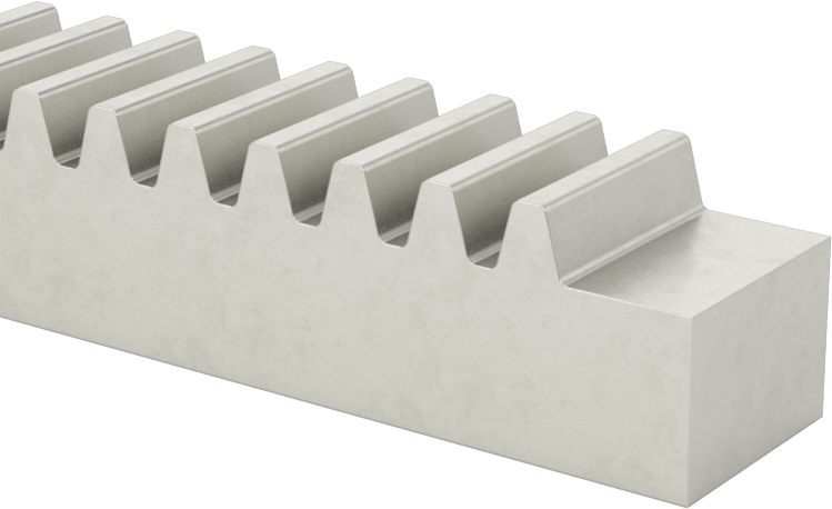 Metal Dişli Rafı - 14-1/2 Derece Basınç Açısı, 16 Adım, 4 ft. Uzunluk, 0,438" Adım Yüksekliği