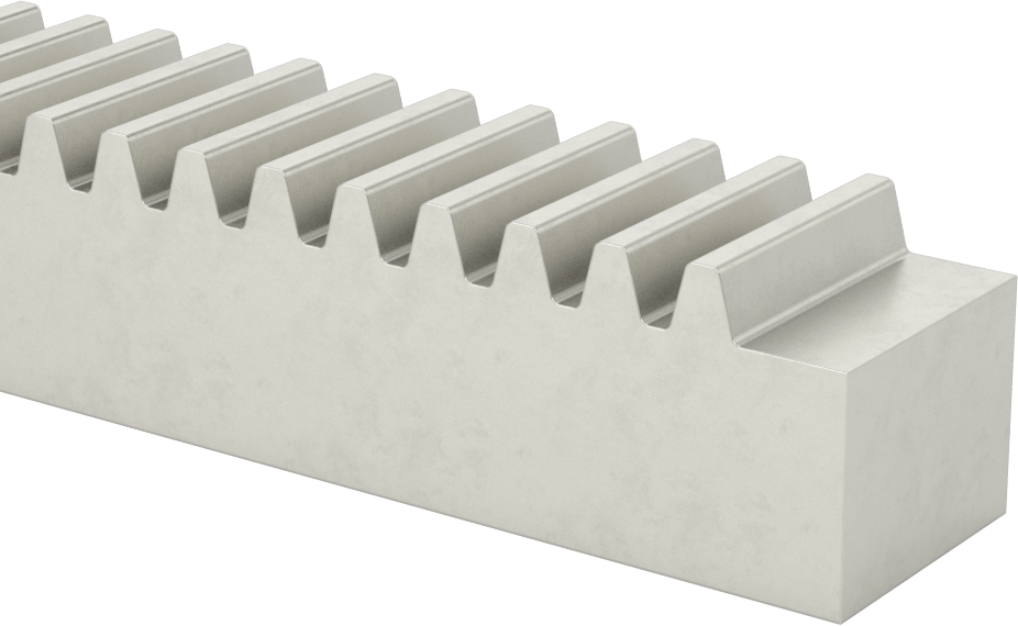 Metal Dişli Rafı - 14-1/2 Derece Basınç Açısı, 8 Adım, 2 ft. Uzunluk, 1,125" Adım Yüksekliği